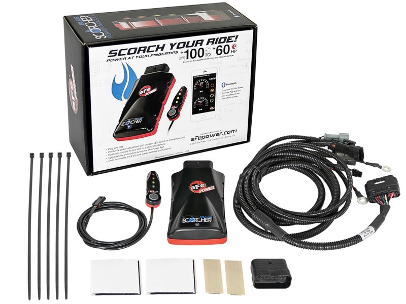 aFe Scorcher Blue Bluetooth Power Module 16-18 NIssan Titan XD V8-5.0L (td) - Burkken Auto Parts