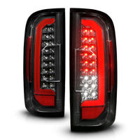 ANZO 15-21 GMC Canyon Full LED Taillights w/ Red Lightbar Black Housing/Clear Lens - Burkken Auto Parts