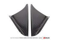 AMS Performance 2020+ Toyota GR Supra Anti-Wind Buffeting Kit - Gloss Carbon - Burkken Auto Parts