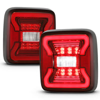 ANZO 18-19 Jeep Wrangler JL LED Taillights Black - Burkken Auto Parts
