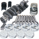 Eagle Chevy 502 1Pc 4.250in Counterwght Crank 6.535in H-Beam 46cc 4.625in Pistons Rotating Assembly - Burkken Auto Parts