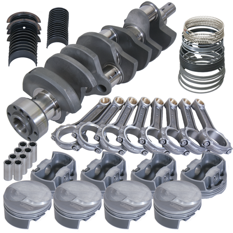 Eagle Chevy 454 1Pc 4.250in Crank 6.385in I-Beam Rods 18cc Dome 4.320in Pistons Rotating Assembly - Burkken Auto Parts