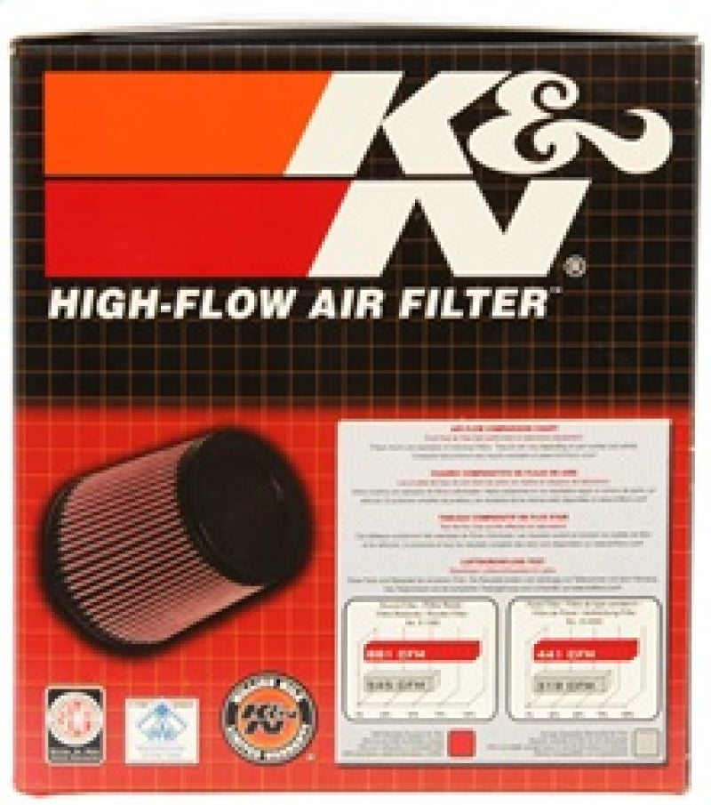 K&N Universal Air Filter 4in Flange / 5-3/8 in Base / 4-1/2in Top / 5in Height - Burkken Auto Parts