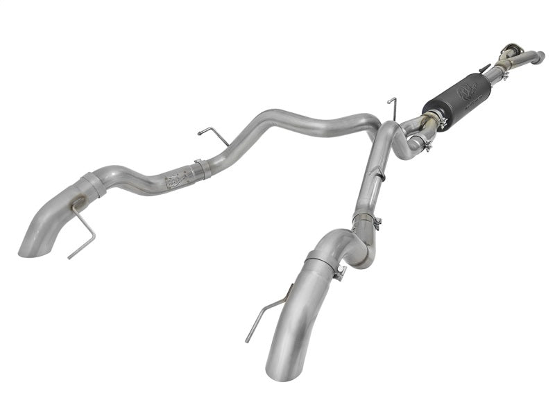 aFe MACH Force-Xp Cat-Back Exhaust w/Dual Hi-Tuck Tips 17-18 Ford F-150 Raptor V6-3.5L (tt) - Burkken Auto Parts