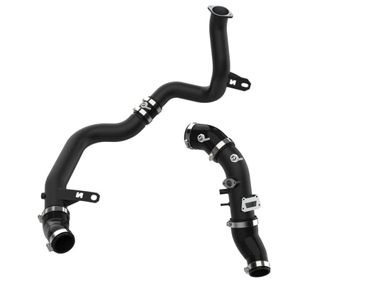 aFe 22-23 Hyundai Kona N L4 2.0L (t) BladeRunner Aluminum Hot and Cold Charge Pipe Kit - Black - Burkken Auto Parts