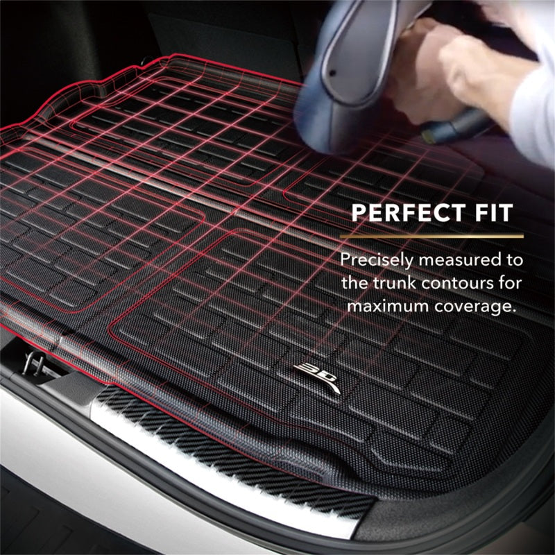 3D MAXpider 2025 Tesla Model Y Front Trunk Kagu Cargo Liner - Black - Burkken Auto Parts
