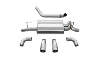 Corsa 2018-2025 Jeep Wrangler JL 2.5in Dual Rear Exit Polished Tips Sport Axle-Back Exhaust - Burkken Auto Parts