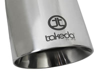 aFe Takeda 304 Stainless Steel Clamp-On Exhaust Tip 2.5in. Inlet / 4.5in. Outlet / 9in. L - Polished - Burkken Auto Parts