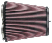 K&N Universal Clamp-On Air Filter 3-1/8in Dual FLG  8-7/8in X 5-3/16 B 6-1/4in X 4IN T, 9inH W/STUD - Burkken Auto Parts