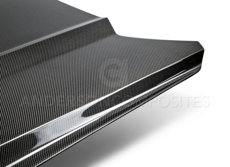 Anderson Composites 15-17 Ford Mustang Eco Boost Type-OE Double Sided Hood - Burkken Auto Parts