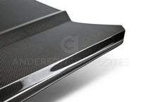Anderson Composites 15-17 Ford Mustang Eco Boost Type-OE Double Sided Hood - Burkken Auto Parts