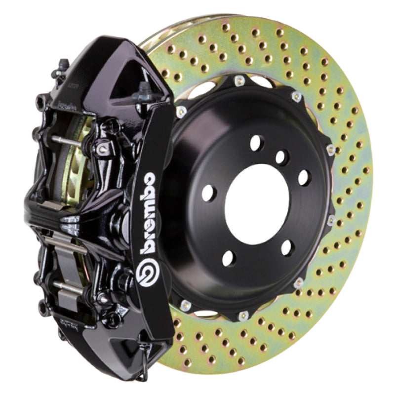 Brembo 12-16 FR-S (ZN6) Front BBK 6 Piston Cast 2pc 355x32 2pc Drilled Rotor - Black - Burkken Auto Parts
