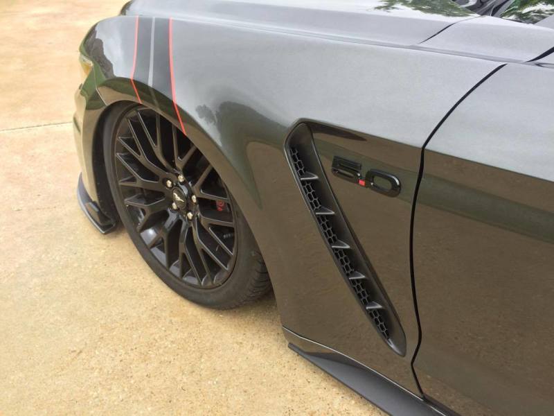 Anderson Composites 15-16 Ford Mustang GT350 Style Fiberglass Front Fenders - Burkken Auto Parts