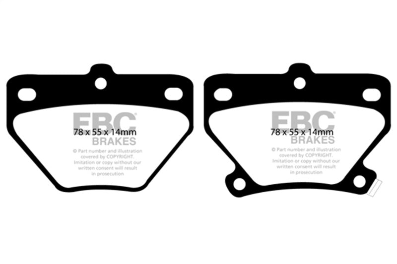 EBC 02-08 Pontiac Vibe 1.8 GT Redstuff Rear Brake Pads - Burkken Auto Parts