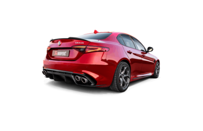 Akrapovic 17-19 Alfa Romeo Giulia Quadrifoglio Evolution Line Cat Back (Titanium) - Burkken Auto Parts