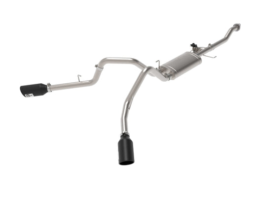 aFe Gemini XV 3in 304 SS Cat-Back Exhaust 15-20 Ford F-150 V6 2.7L/3.5 w/ Black Tips - Burkken Auto Parts