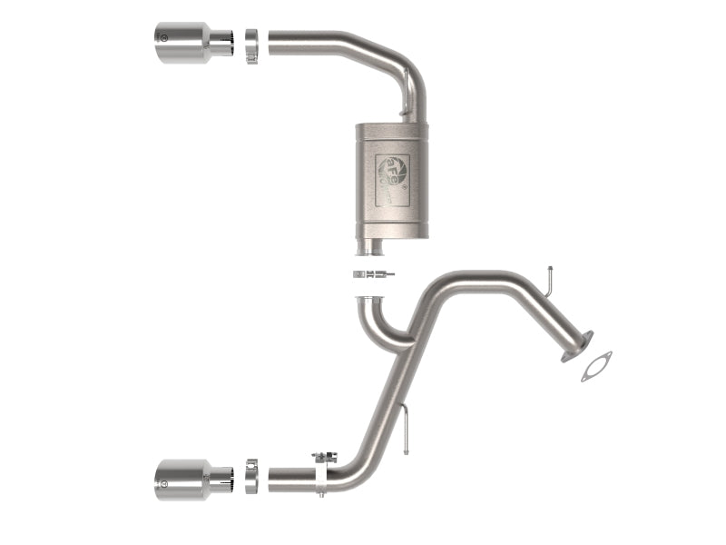 aFe Takeda 22-23 Hyundai Elantra N L4-2.0L (t) 3in 304 SS Axle-Back Exhaust w/ Polished Tips - Burkken Auto Parts
