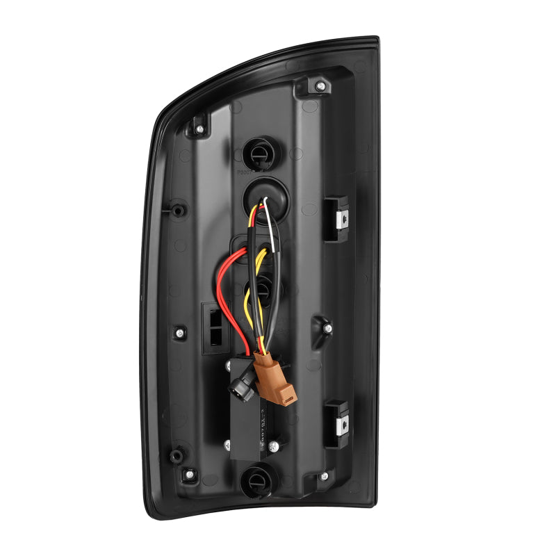 AlphaRex 07-08 Dodge Ram1500/07-09 Dodge Ram 2500+3500 Luxx-Series LED Tail Lights(Pair) Black/Red - Burkken Auto Parts