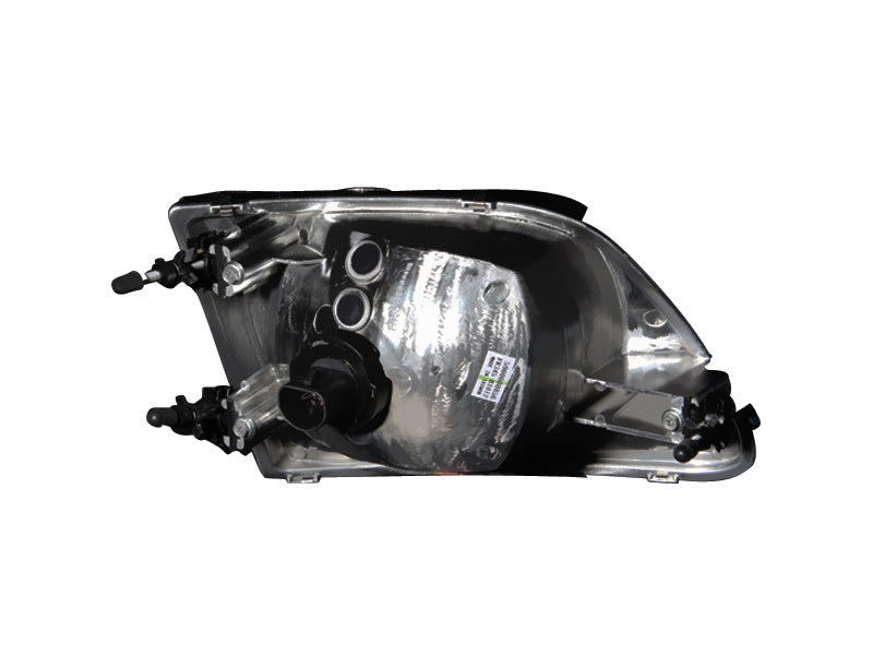 ANZO 1997-2003 Ford F-150 Crystal Headlights Chrome - Burkken Auto Parts