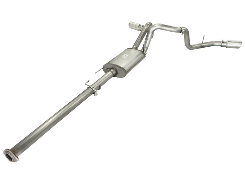 aFe MACHForce XP Exhausts 3inSS Dual Side Exit Cat-Back 11-14 Ford F150 Ecoboost V6-3.5L (TT) - Burkken Auto Parts