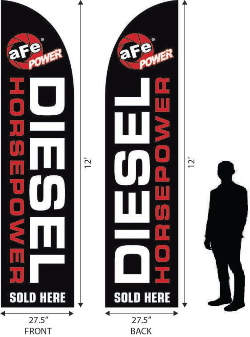 aFe Diesel Horspower Sold Here 12ft x 2.5ft Banner - Burkken Auto Parts