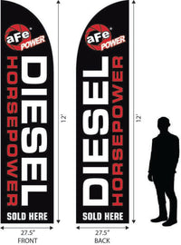aFe Diesel Horspower Sold Here 12ft x 2.5ft Banner - Burkken Auto Parts