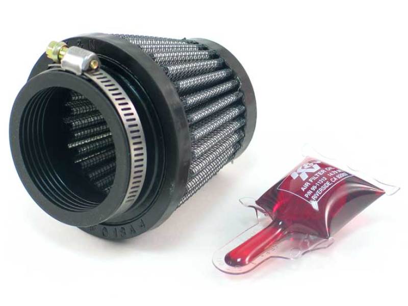 K&N Filter Universal Rubber Filter 1 3/4 inch Flange 3 inch Base 2 inch Top 2.5 inch Height - Burkken Auto Parts