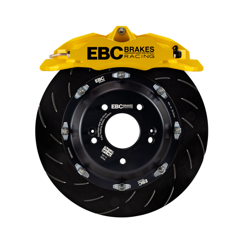 EBC Racing 12-21 Subaru BRZ/Toyota GT86 Yellow Apollo-4 Calipers 330mm Rotors Front Big Brake Kit - Burkken Auto Parts