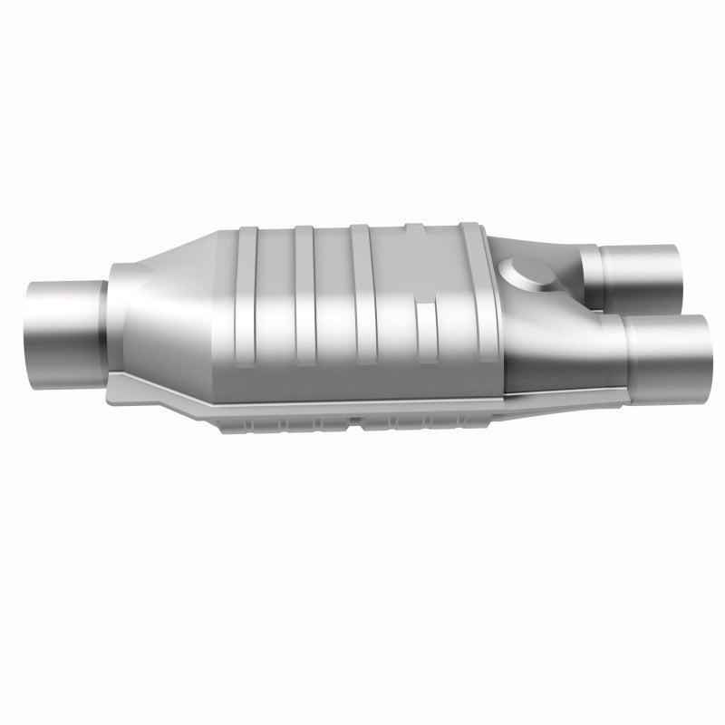 MagnaFlow Conv Univ 2inch Inlet/2.5inch Outlet Dual/Single Oval Shape - Burkken Auto Parts