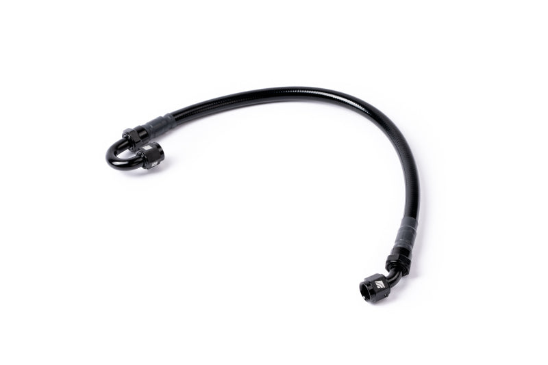 AMS Performance 5/16 Quick Connect to -6AN Inline Fuel Pulsation Damper w/ -6AN Fuel Line - Burkken Auto Parts