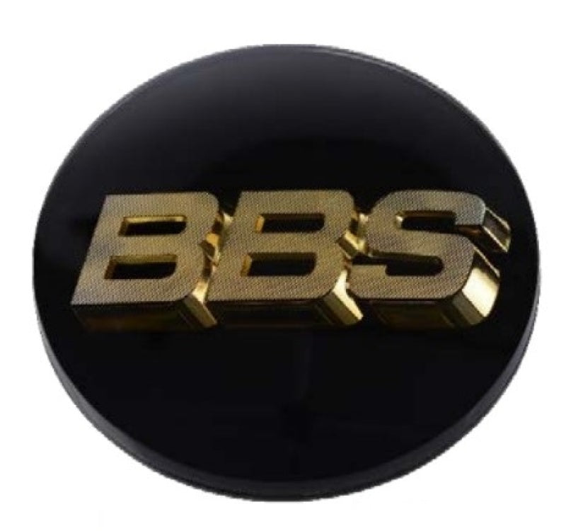 BBS Center Cap 70.6mm Black/Gold (4-tab) (56.24.120) - Burkken Auto Parts