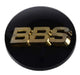 BBS Center Cap 70.6mm Black/Gold (4-tab) (56.24.120) - Burkken Auto Parts