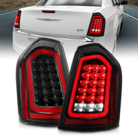 ANZO 11-14 Chrysler 300 LED Taillights Black w/ Sequential - Burkken Auto Parts