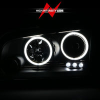 ANZO 2006-2010 Dodge Charger Projector Headlights w/ Halo Chrome (CCFL) - Burkken Auto Parts