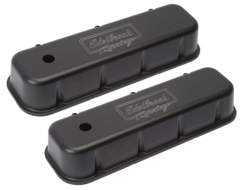 Edelbrock Valve Cover Victor Series Chevrolet 1965 and Later 396-502 V8 Tall Black - Burkken Auto Parts