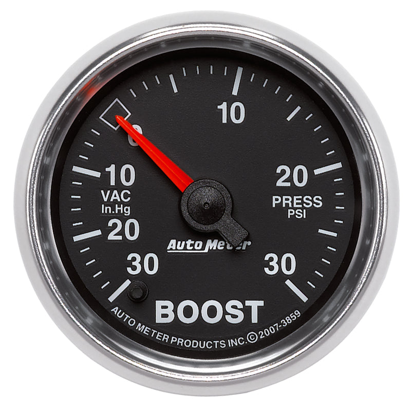 Autometer GS 30inhg-30PSI Digital Vac/Boost Gauge - Burkken Auto Parts