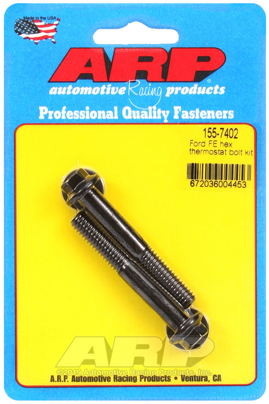 ARP Ford FE Hex Thermostat Bolt Kit - Burkken Auto Parts