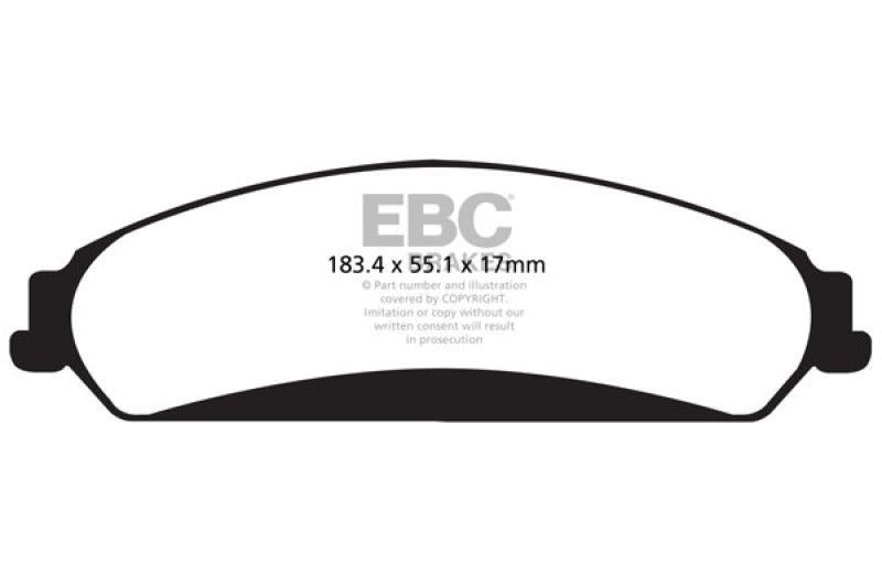 EBC 11+ Chrysler 300 Limited 3.6 4WD Greenstuff Front Brake Pads - Burkken Auto Parts