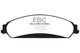 EBC 11+ Chrysler 300 Limited 3.6 4WD Greenstuff Front Brake Pads - Burkken Auto Parts