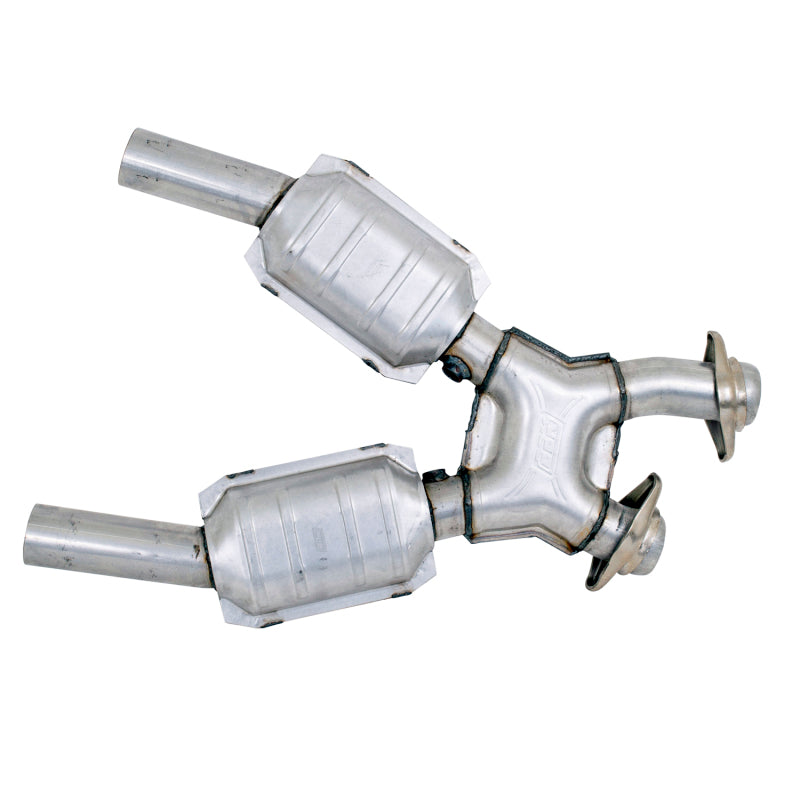 BBK 99-04 Mustang 4.6 GT / Cobra High Flow X Pipe With Catalytic Converters - 2-1/2 - Burkken Auto Parts