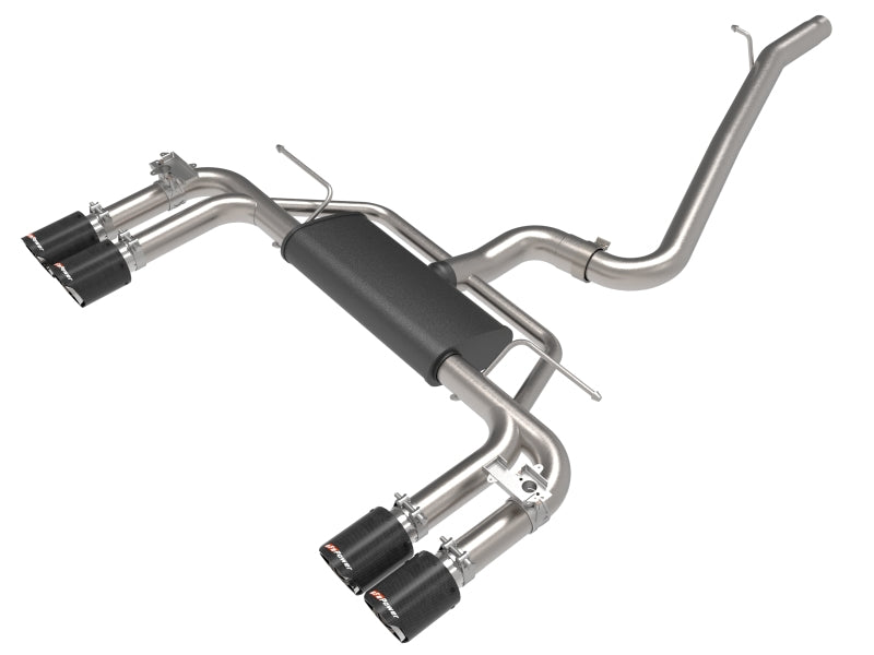 aFe MACHForce XP 3in-2.5in 304SS Exhaust Cat-Back 15-20 Audi S3 L4-2.0L (t) - Carbon Tips - Burkken Auto Parts