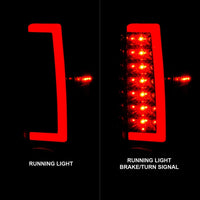 ANZO 2004-2012 Chevrolet Colorado/ GMC Canyon LED Tail Lights w/ Light Bar Black Housing Smoke Lens - Burkken Auto Parts