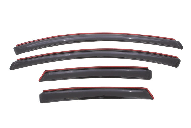 AVS 12-18 Ford Focus Ventvisor In-Channel Front & Rear Window Deflectors 4pc - Smoke - Burkken Auto Parts