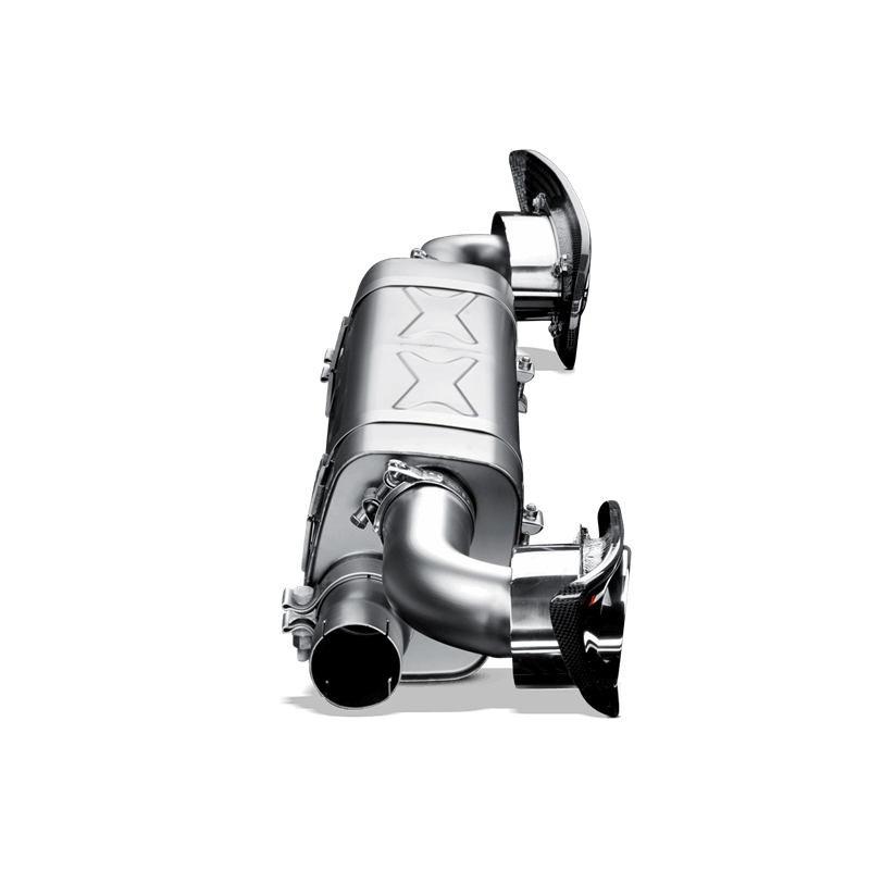 Akrapovic 10-13 Porsche 911 Turbo / Turbo S (997 FL) Slip-On Line (Titanium) w/ Titanium Tips - Burkken Auto Parts