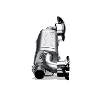 Akrapovic 10-13 Porsche 911 Turbo / Turbo S (997 FL) Slip-On Line (Titanium) w/ Titanium Tips - Burkken Auto Parts