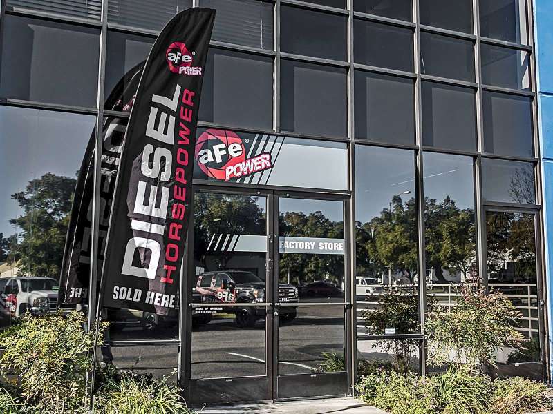 aFe Diesel Horspower Sold Here 12ft x 2.5ft Banner - Burkken Auto Parts