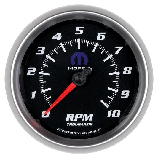 Autometer Mopar 3-3/8in 10K RPM In-Dash Tachometer Gauge - Black - Burkken Auto Parts