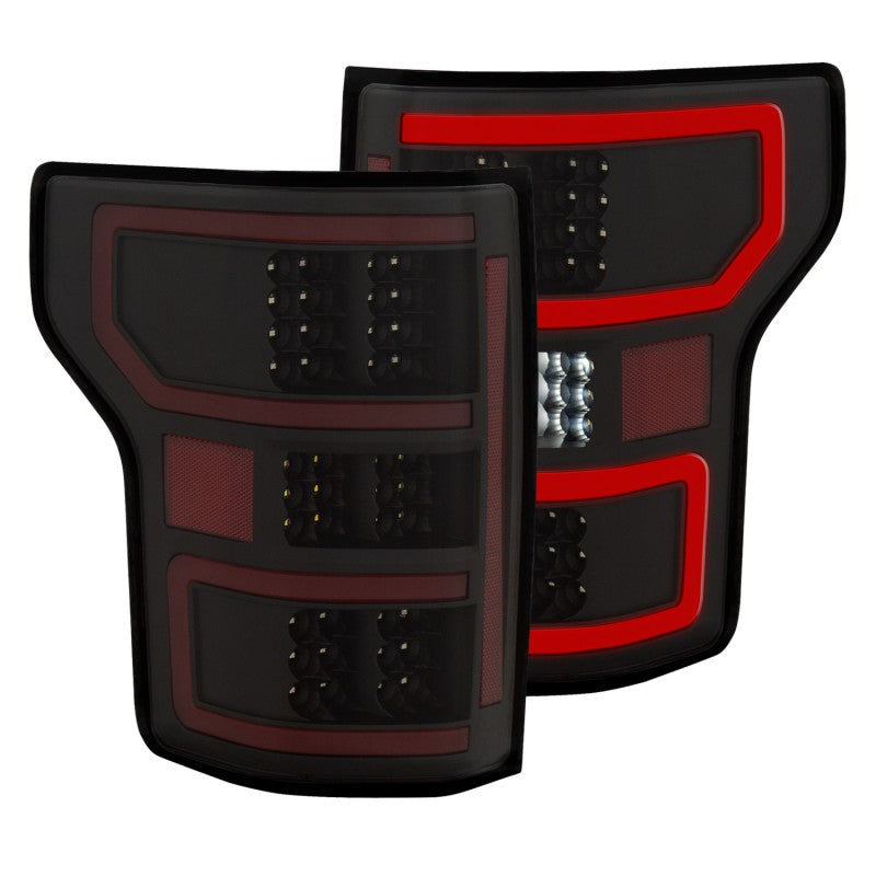 ANZO 18-19 Ford F-150 LED Taillights Black - Burkken Auto Parts