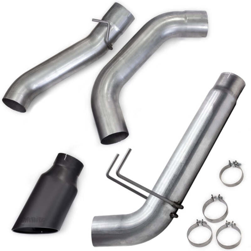 Banks Power 19-23 Dodge Ram Mega Cab 6.7L Cummins Monster Exhaust - SS Single Exhaust w/ Black Tip - Burkken Auto Parts
