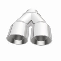 MagnaFlow Double Wall 3in Dual Round Polished Tip 2.25in Inlet - Burkken Auto Parts